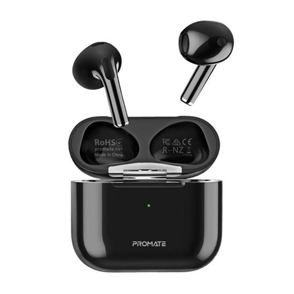 PROMATE FREEPODS-2 In-Ear Bluetooth Earbuds with Intellitouch and 350mAh. Black or White Black