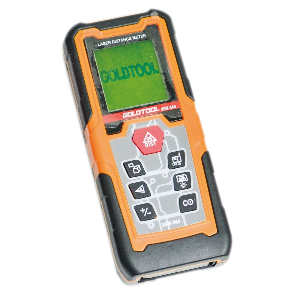 GOLDTOOL Laser Distance Measurer. Up to 40m Distance. IP53.