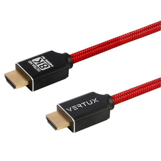 VERTUX 3m HDMI Ultra HD (UHD) Gaming Audio Video Cable. Colour Options