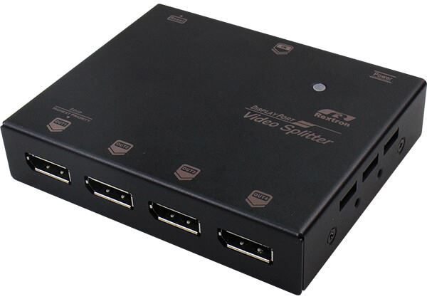 REXTRON_1-4_UHD_Display_Port_Splitter._Supports_4K_UHD@60Hz_(3840x2160),QHD_(2560x1440)_&_FHD_(1920x1080)._Output_Port_Supports_DP++._Auto_EDID_Configuration._HDCP_1.4_and_DP_1.3_Compliant 2054