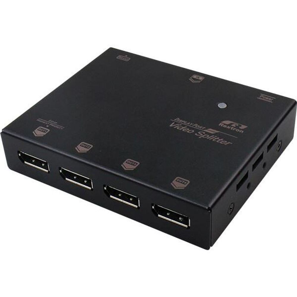 REXTRON 1-4 UHD Display Port Splitter. Supports 4K UHD@60Hz
