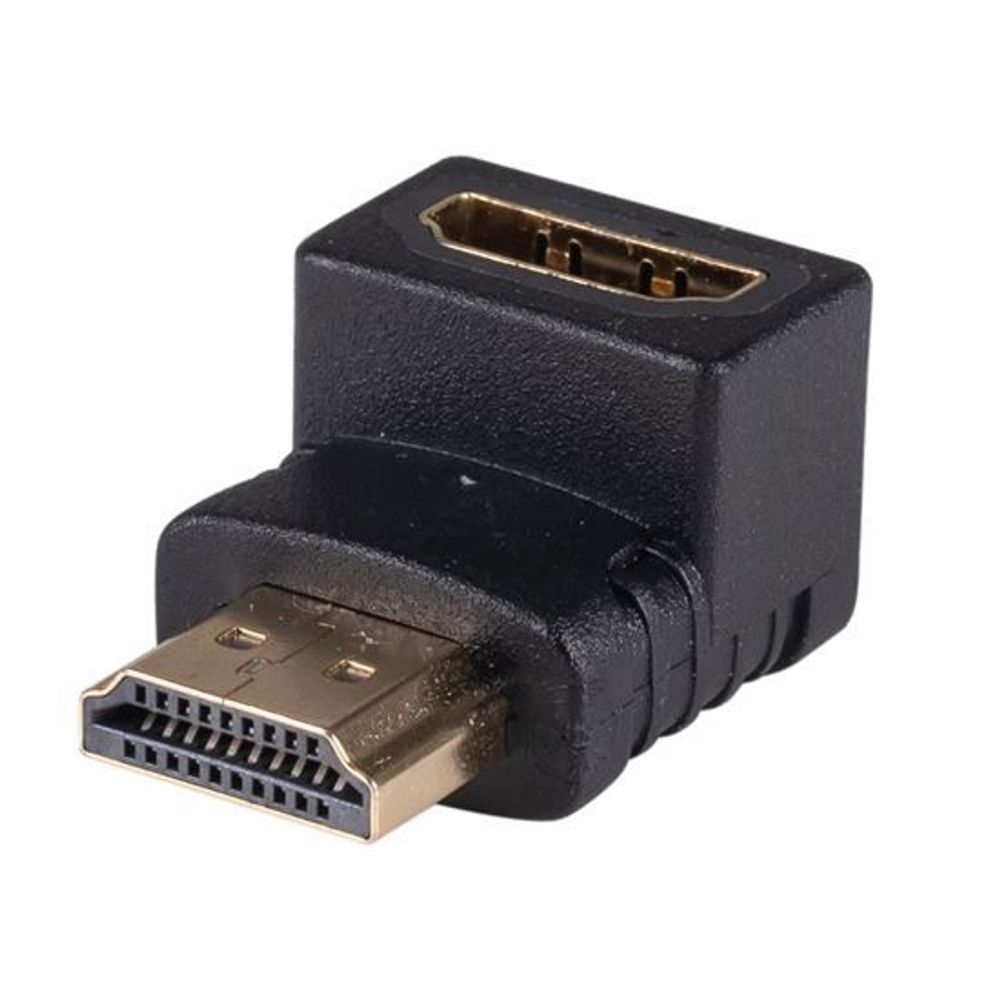 DYNAMIX HDMI Down Angled Adapter, High-Speed with Ethernet Gold