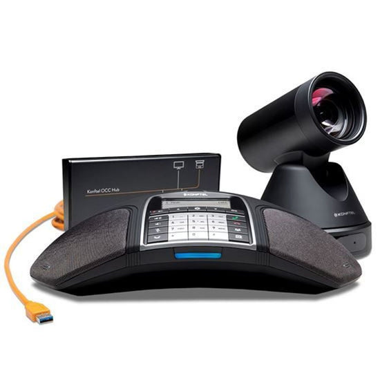 KONFTEL_C50300IPx_Premium_Conference_Phone_Bundle._Design_for_up_to_20_People._Includes_CAM50_PTZ_Conference_Camera,_300IP_Speakerphone_and_OCC_Hub.