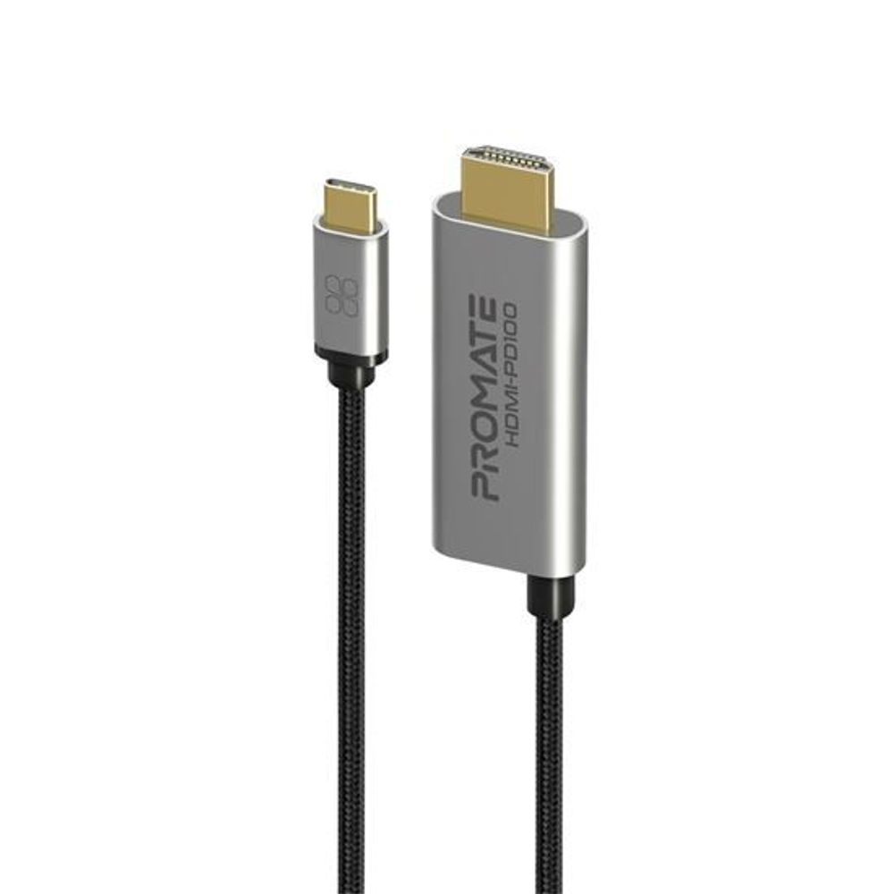 PROMATE 1.8m 4K USB-C to HDMI Cable with Gold Plated Connectors.