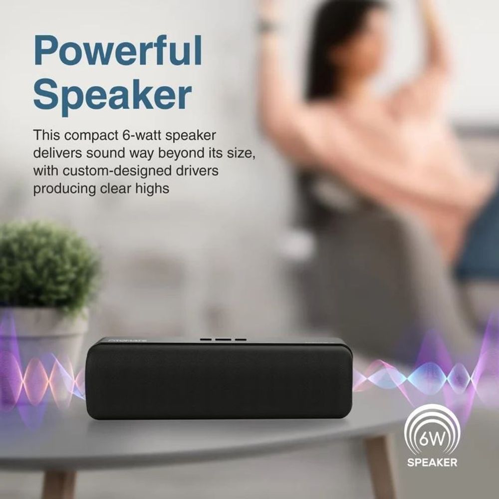 PROMATE CAPSULE-2 6W Wireless HD Bluetooth Portable Speaker. Built-in 1200mAh, Colour Options