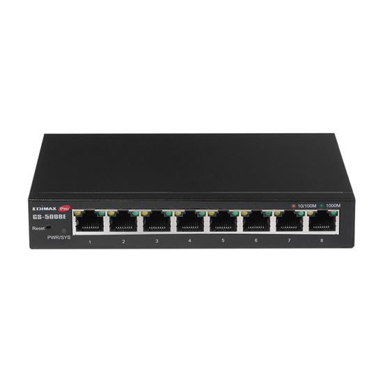 edimax 8-port gigabit ethernet web smart switch. supports vlan, icmp snooping, 802.1p qos, link aggegation, broadcast storm control. 16gbps switching capacity. fanless. wall mountable  tech supply shed