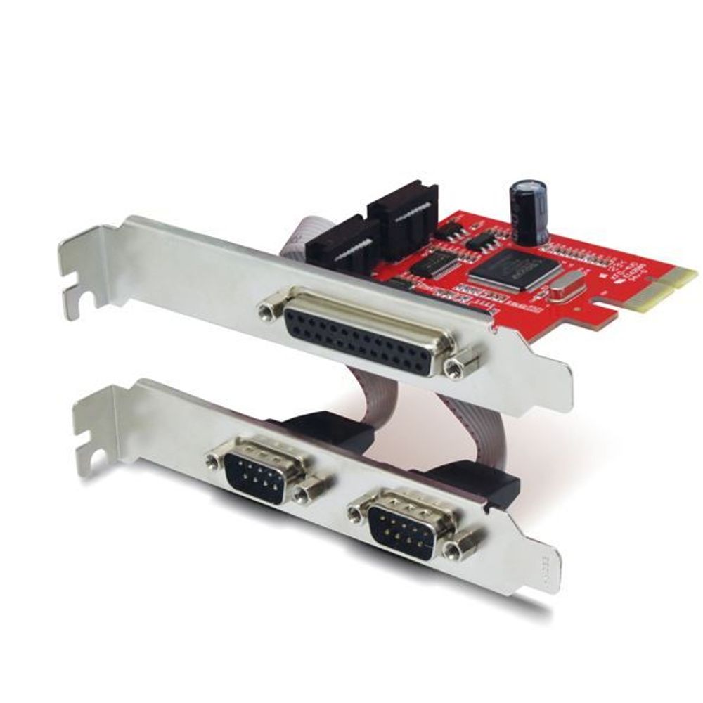 UNITEK 2 Port Serial + 1x Port Parallel PCI-E Card,