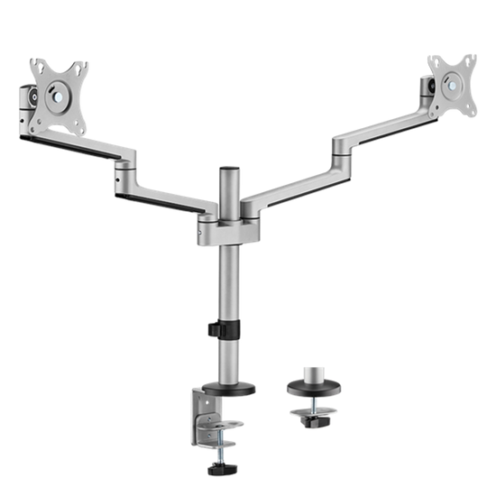 brateck 17"-32" dual arm premium articulating monitor mount. tech supply shed