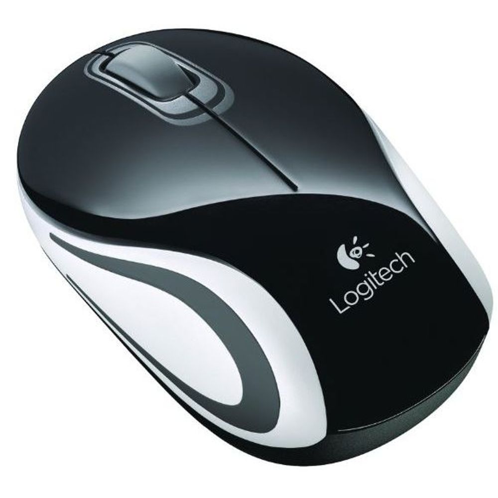 Logitech M187 USB Wireless Mini Mouse - Black