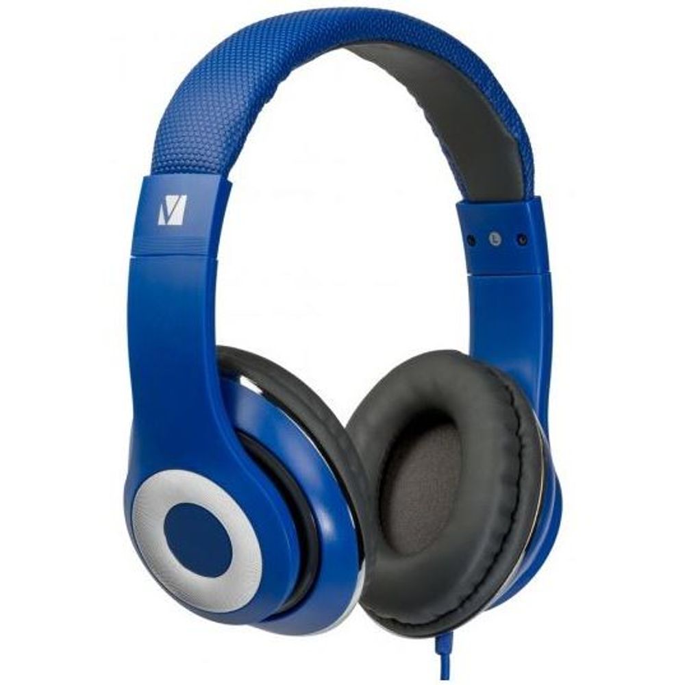 Verbatim Classic Stereo Headphones with Microphone Blue