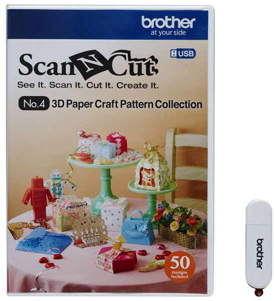 Brother_CAUSB4_Scan_N_Cut_Fabric_USB_No.4_3D-Craft_Pattern_Collection _Tech_Supply_Shed