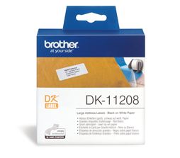 brother dk11208 400 large address labels 38mm x 90mm tech supply shed