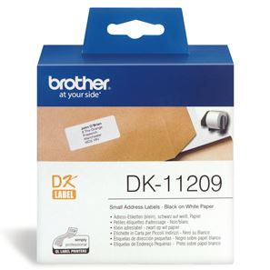 brother dk11209 800 small address labels 29mm x 62mm tech supply shed
