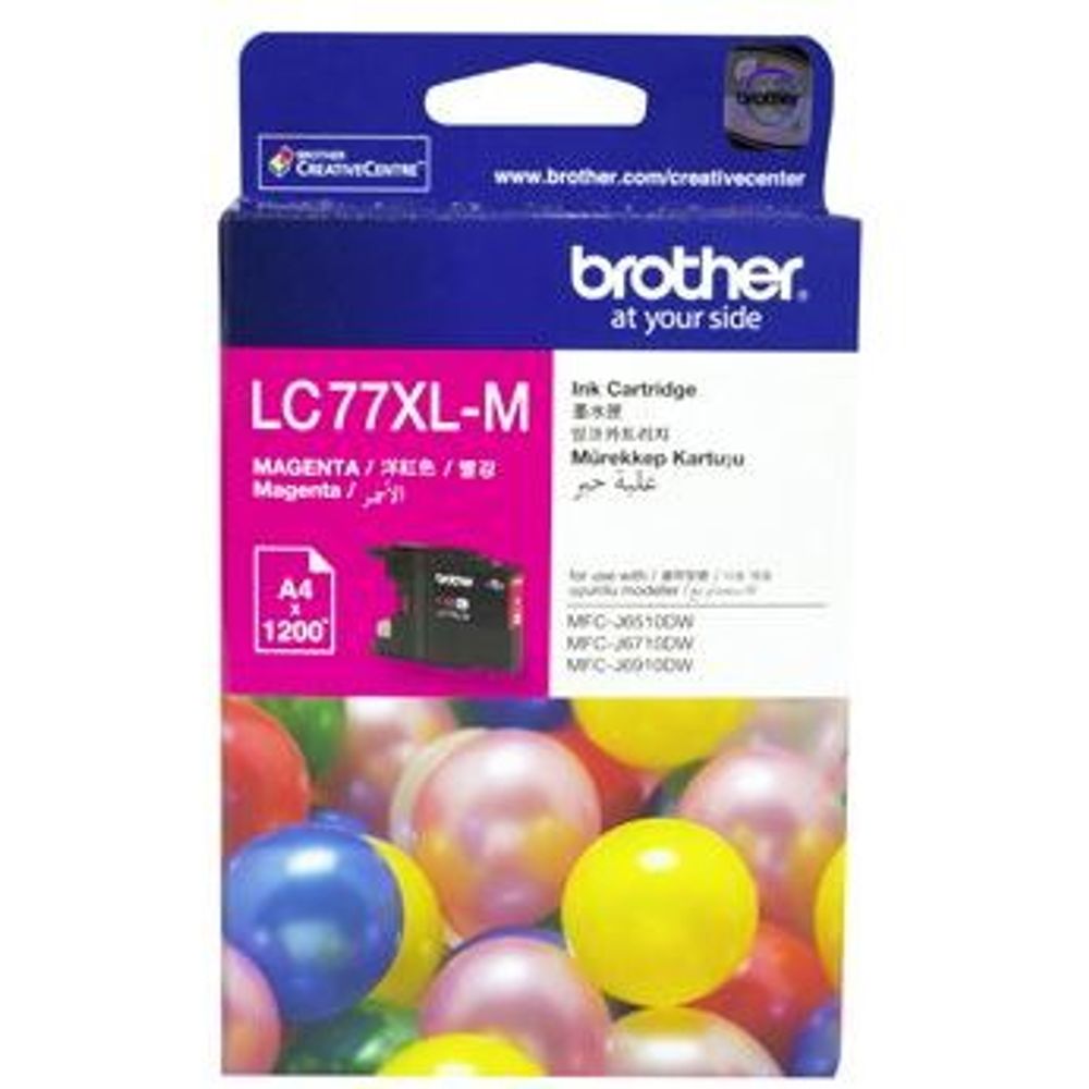 High-yield ink cartridge, magenta (LC77XL-M) for Brother printers