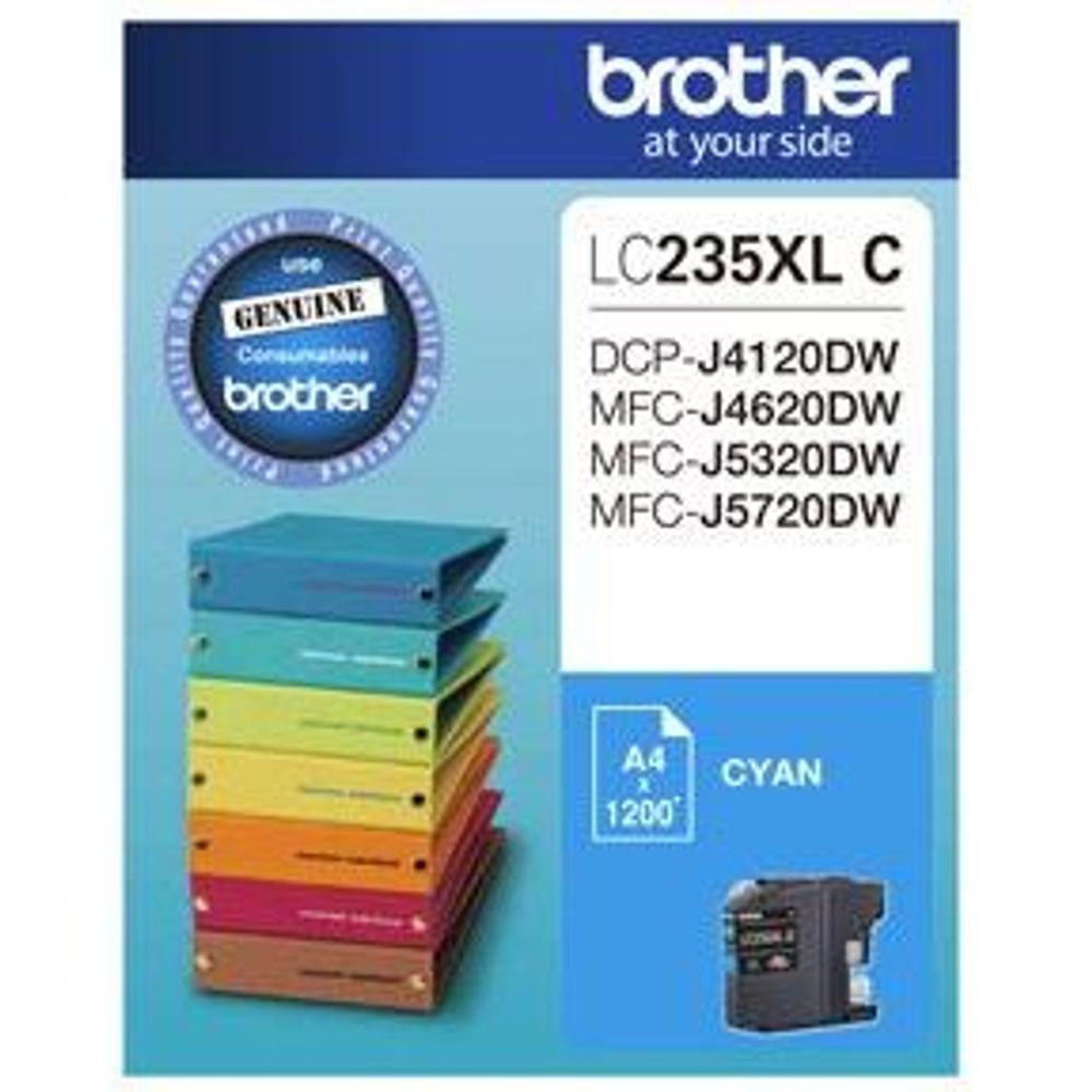 Brother LC235XL High Yield Ink Cartridges Cyan