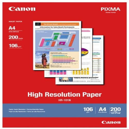 canon hr-101n a4 high resolution 106gsm photo paper - 200 sheets tech supply shed