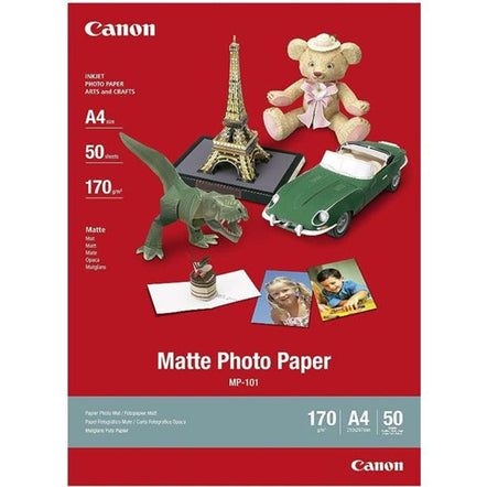canon mp-101 a4 matte 170gsm photo paper - 50 sheets tech supply shed