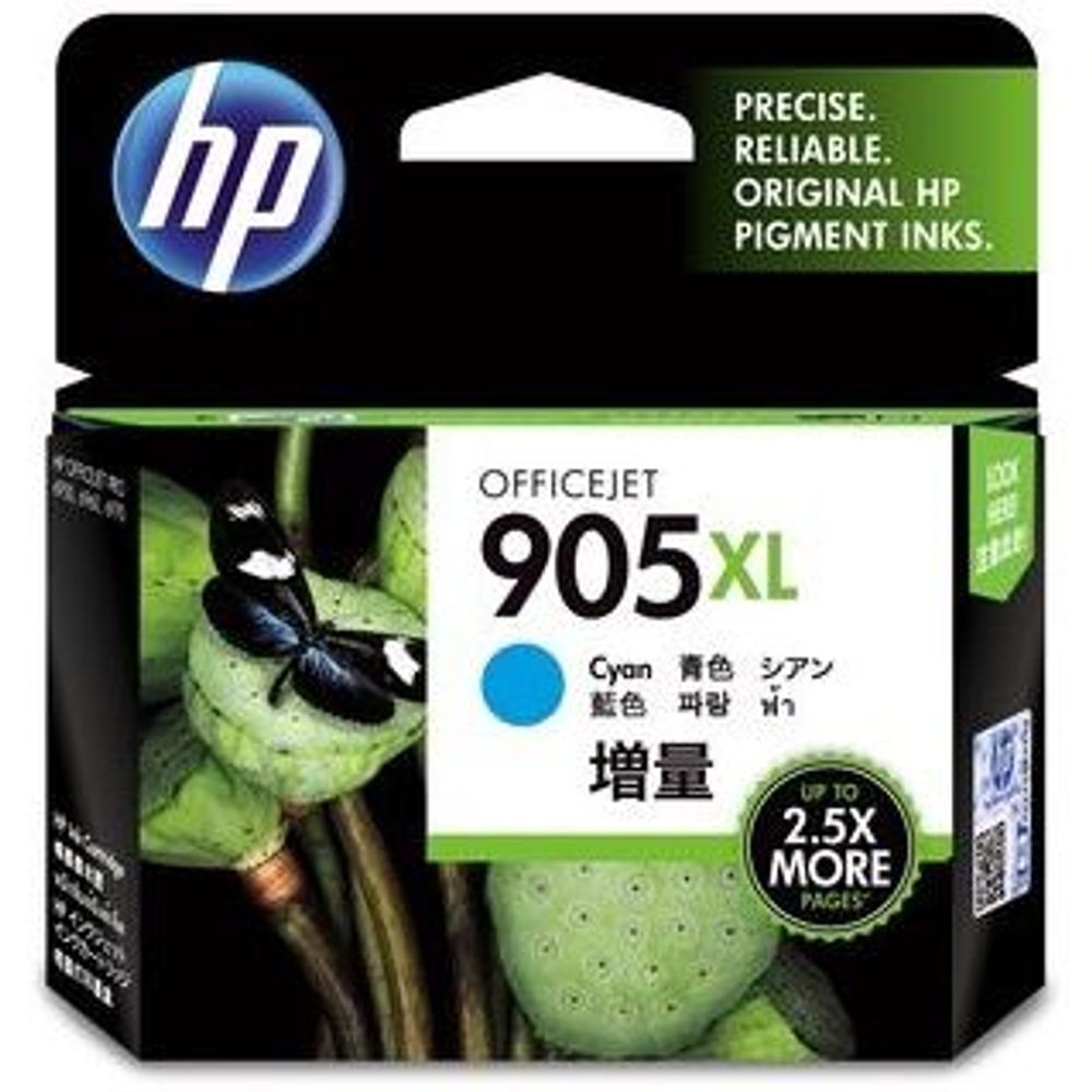 HP 905XL High Yield Ink Cartridges Cyan