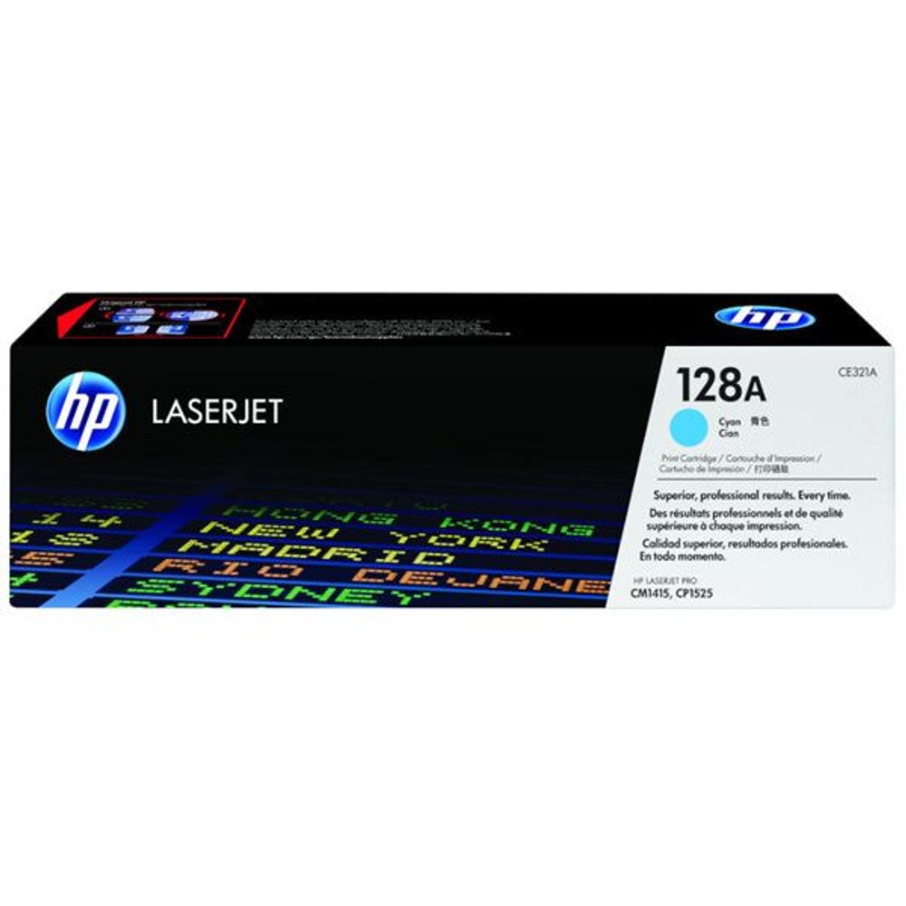 HP 128A Toner Cartridges Cyan