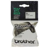 brother mk-221 9mm x 8m black on white m label tape tech supply shed