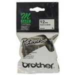 brother mk-231 12mm x 8m black on white m label tape tech supply shed