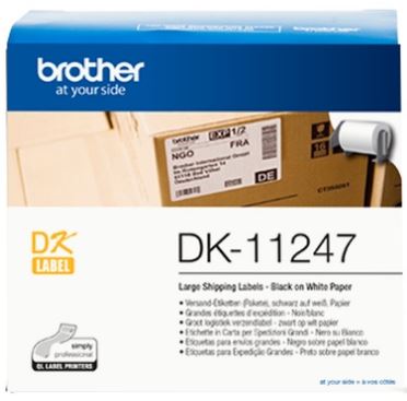 brother dk11247 180 labels 103mm x 164mm tech supply shed