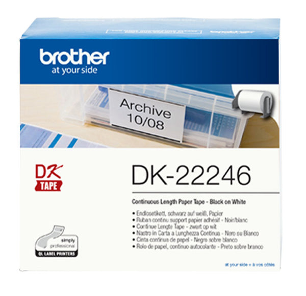 brother dk22246 103mm continuous length paper tech supply shed