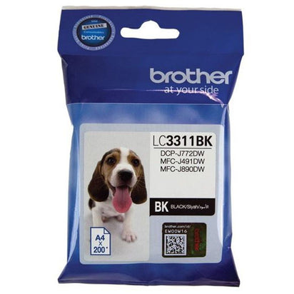 brother lc3311bk black ink cartridge tech supply shed