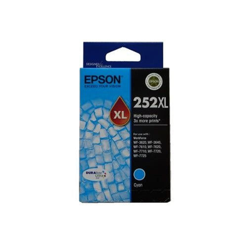 epson 252xl cyan high yield ink cartridge tech supply shed
