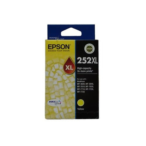 epson 252xl yellow high yield ink cartridge tech supply shed