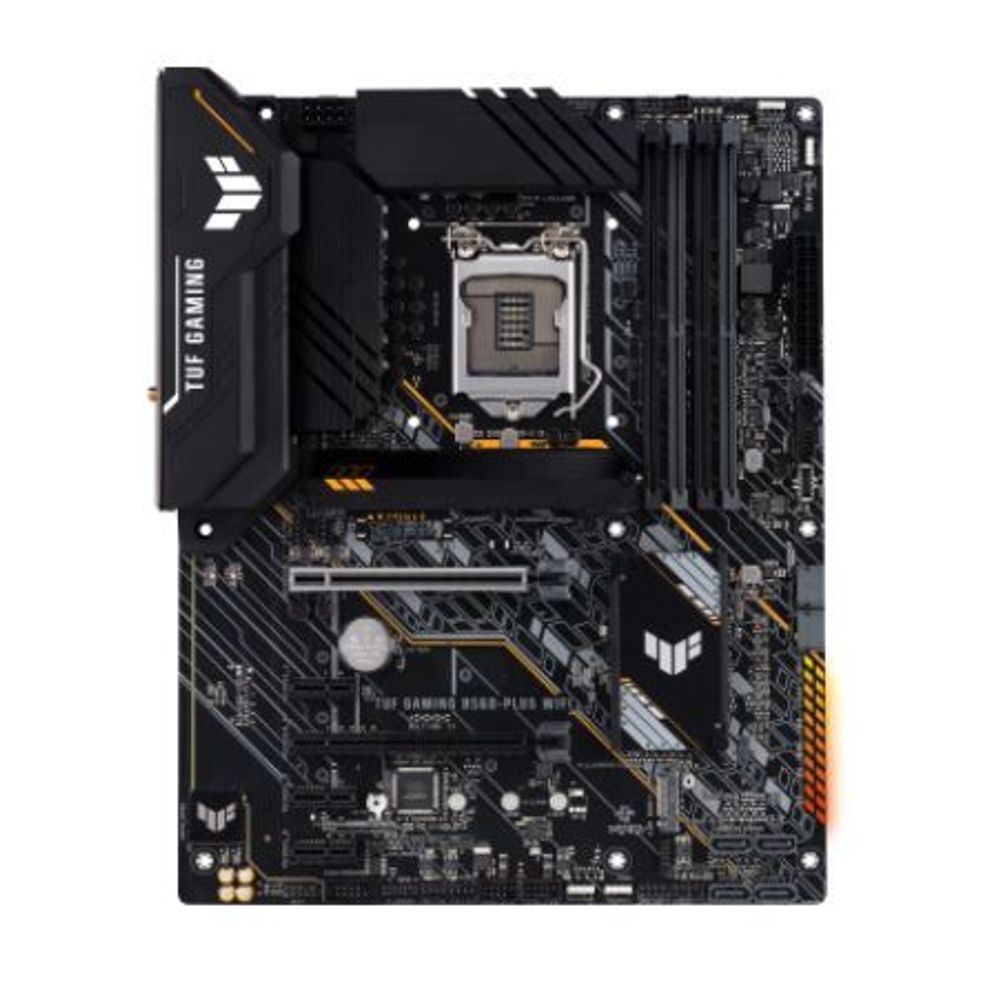 ASUS TUF Gaming B560-Plus WiFi (LGA 1200) ATX PCIe 4.0 DDR4 5000 OC Dual M.2 Slot DP HDMI Aura Sync RGB Gaming Motherboard