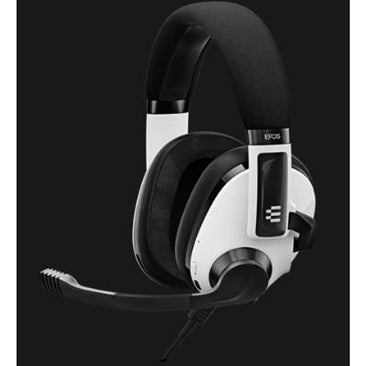 epos h3 hybrid closed acoustic multi-platform 7.1 surround sound wired and bluetoothgaming headset - white  tech supply shed