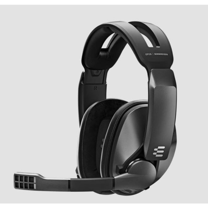 epos gsp 370 closed acoustic multi-platform 7.1 surround sound wireless gaming headset - black  tech supply shed