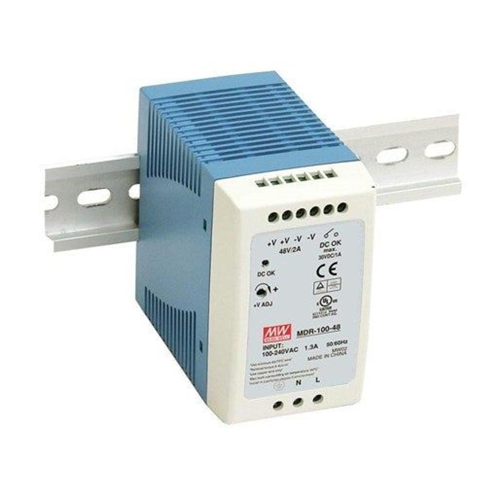 MDR-100-24 - 24VDC 4A Din Rail Mount PSU