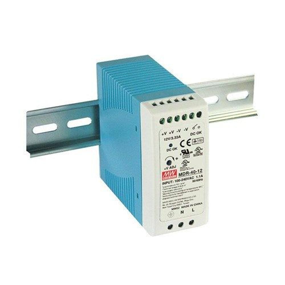 MDR-40-24 - 24VDC 1.7A Din Rail Mount PSU