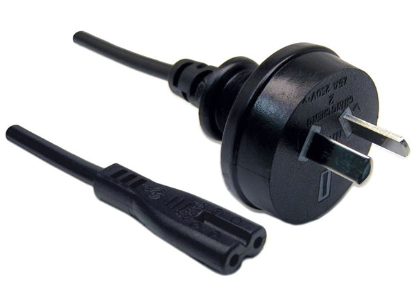 2 pin power lead (m) to figure 8 (m) 2.0m power cable tech supply shed