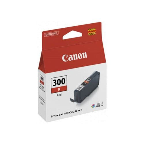 canon pfi-300r red ink cartridge tech supply shed