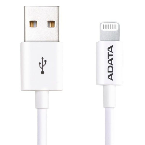 adata usb type a (m) to lightning (m) 1m cable white tech supply shed