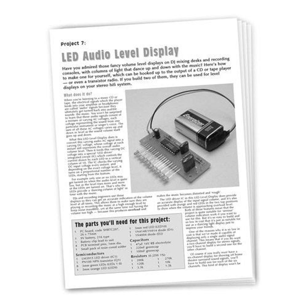 KJ8213 Instructions to suit SC2 Project - KJ8212 Sound level meter