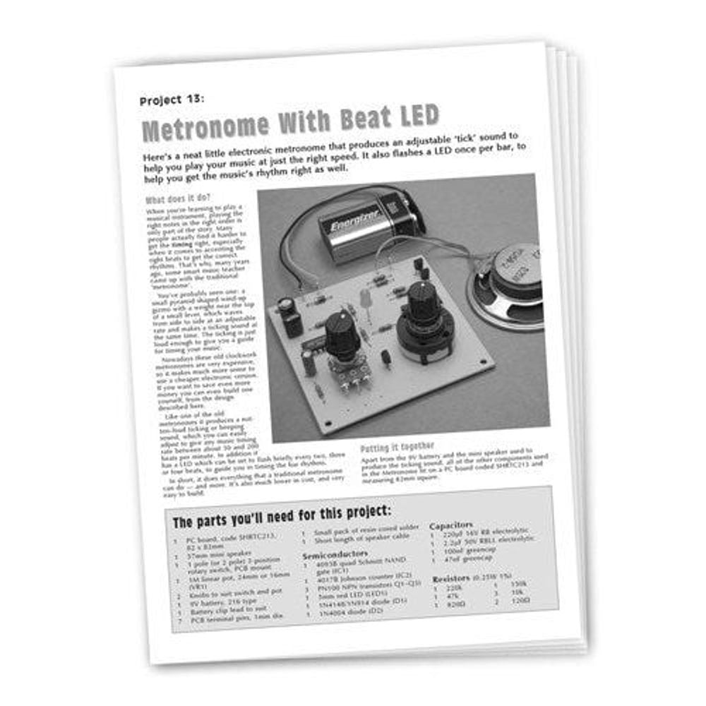 KJ8233 Instructions to suit SC2 Project - KJ8232 Metronome