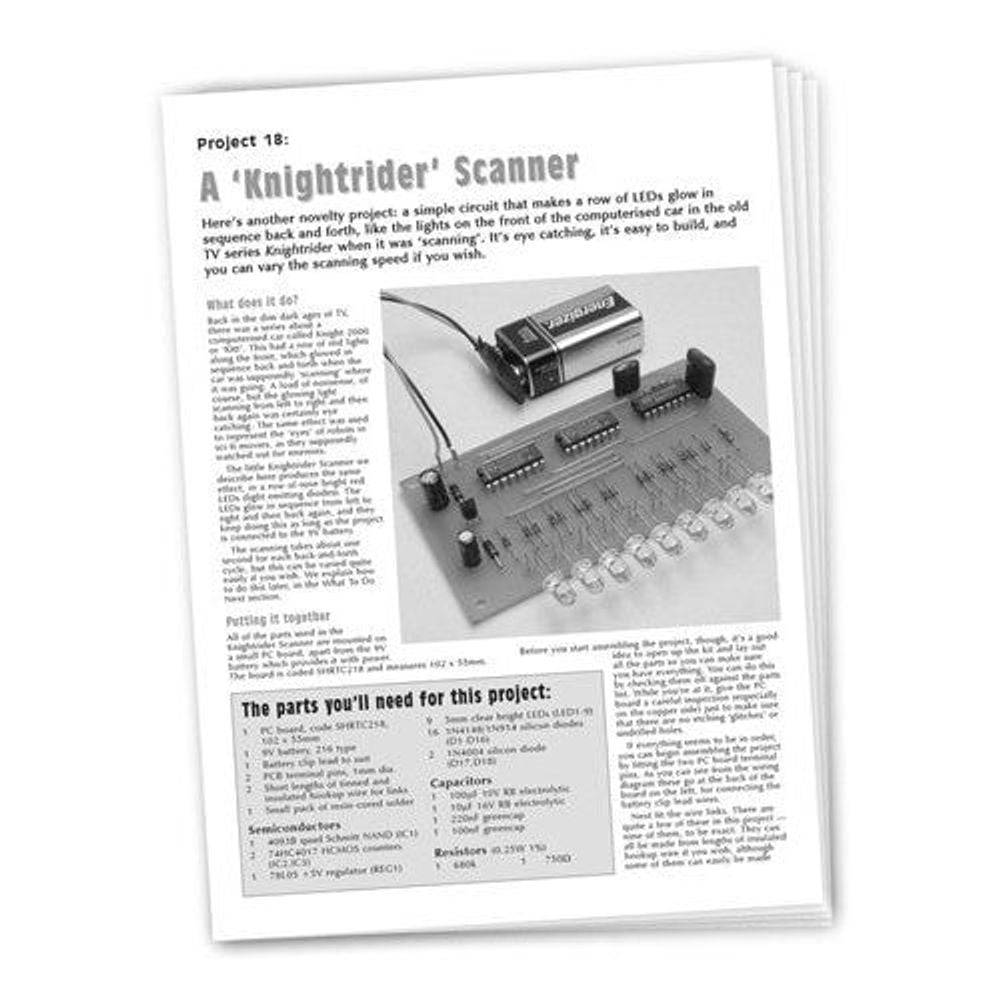 KJ8237 Instructions to suit SC2 Project - Knight Rider Scanner (KJ8236 ...