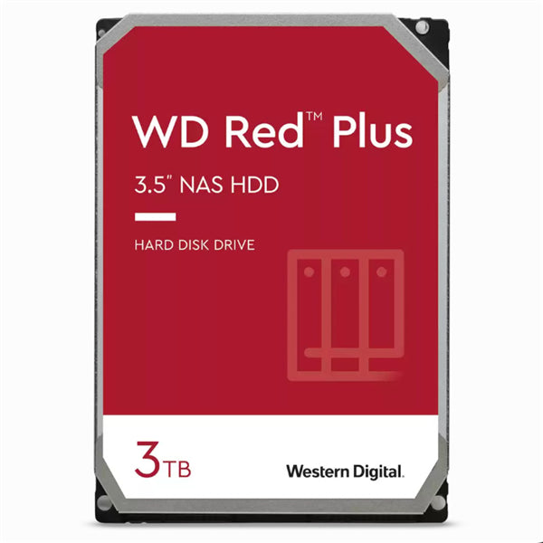 wd red plus 3tb 128mb 5400rpm nas hard drive tech supply shed