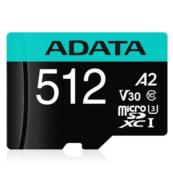 adata premier pro microsdxc uhs-i u3 a2 v30 card 512gb + adapter tech supply shed