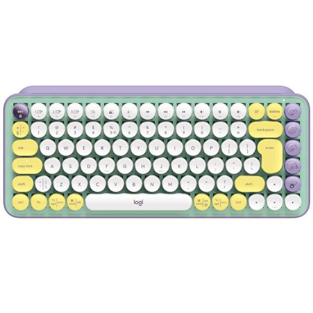 Logitech Pop Keys Wireless Emoji Keyboard - Mint Green