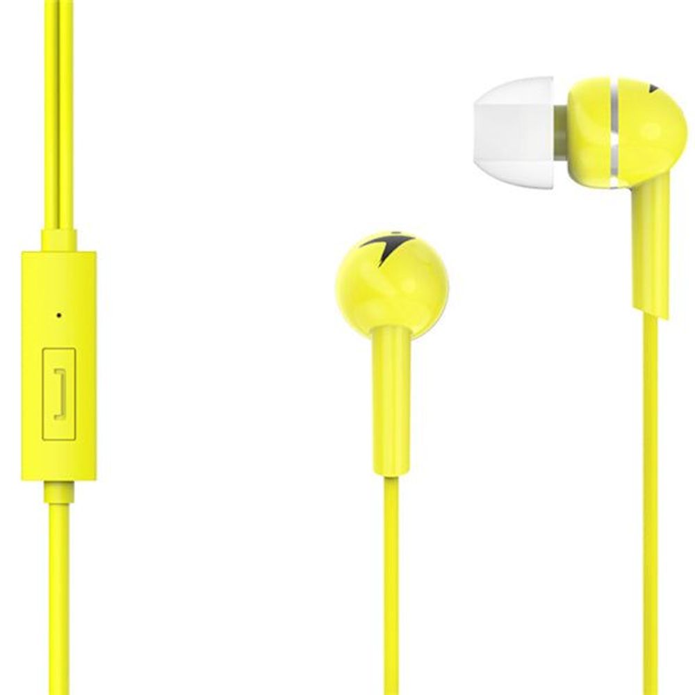 Genius HS-M300 Yellow In-Ear Headphones w/ Microphone