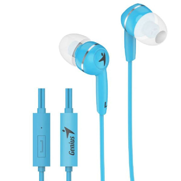 Genius_HS-M320_Blue_In-Ear_Headphones_w/Mic_|_Tech_Supply_Shed
