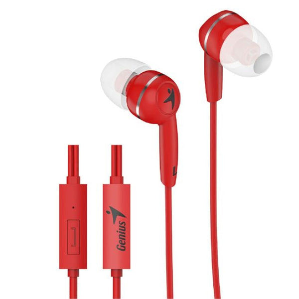 Genius_HS-M320_Red_In-Ear_Headphones_w/Mic_|_Tech_Supply_Shed