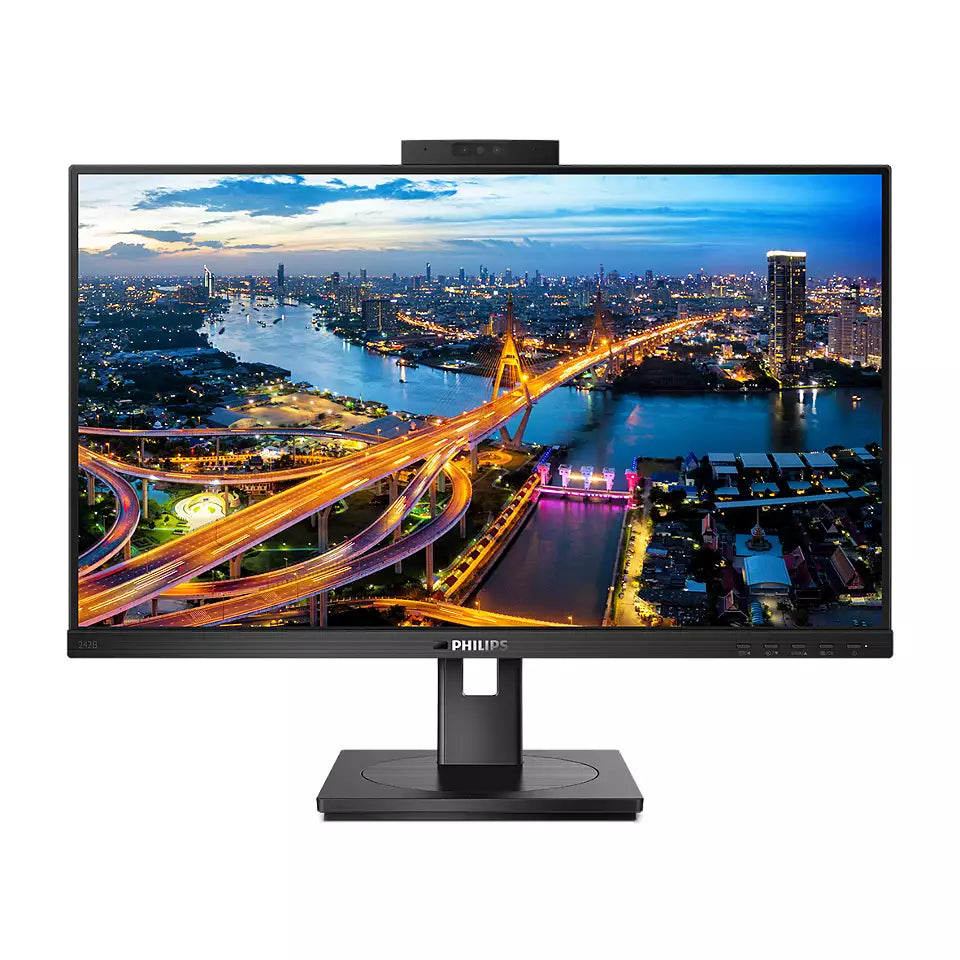 Philips 242B1H/75 24" Full HD WLED LCD Monitor - 16:9, with Windows Hello Webcam