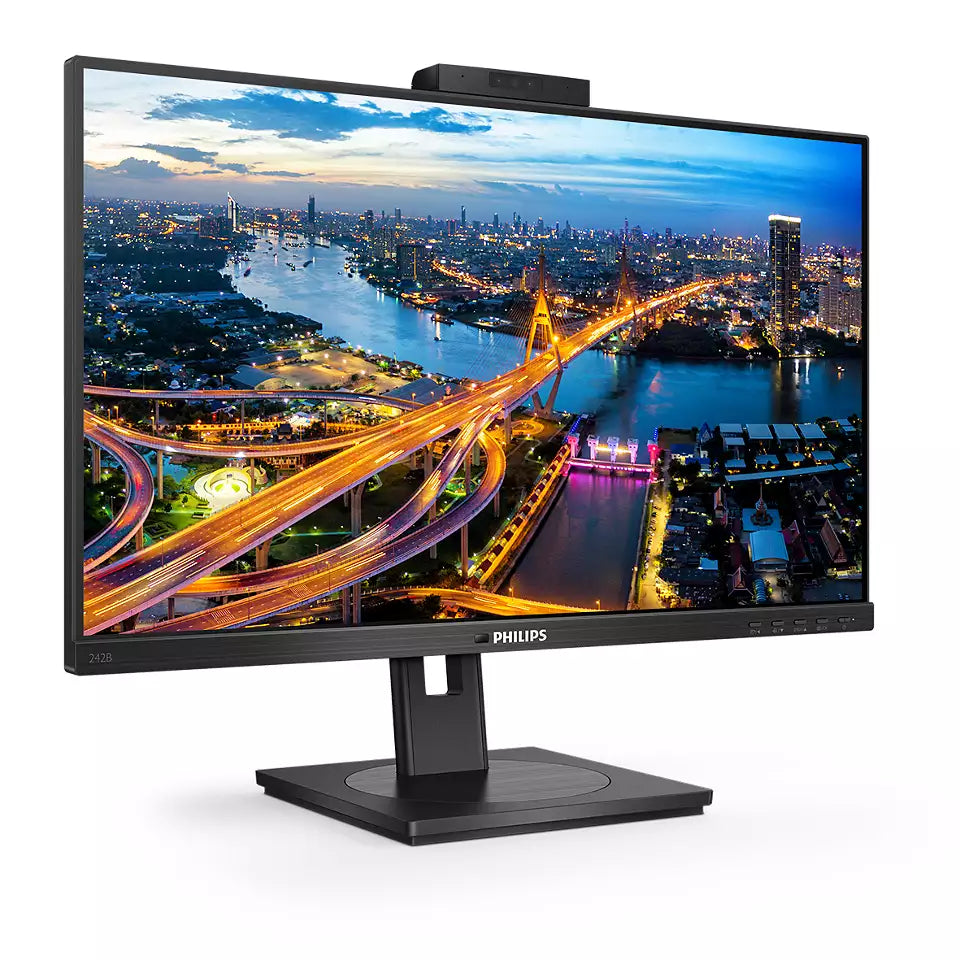 Philips 242B1H/75 24" Full HD WLED LCD Monitor - 16:9, with Windows Hello Webcam