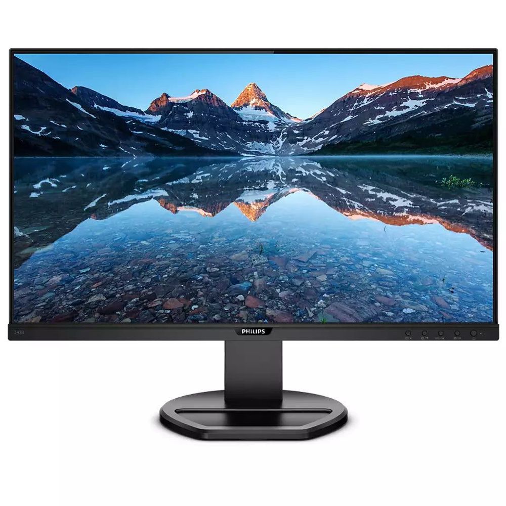 Philips 243B9/75 60.5 cm (23.8") Full HD WLED LCD Monitor - 16:9 - Textured Black